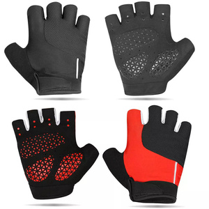 Guantes Cortos de Ciclismo, Transpirables, Resistentes a Impactos, para Entrenamiento, Gimnasio, Actividades al Aire Libre, con Logotipo Personalizado - Product Image 1