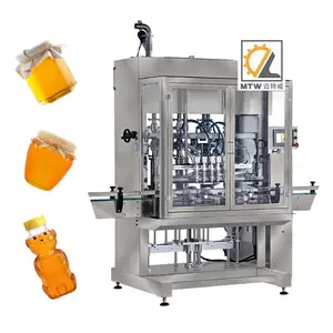 Machine de remplissage de bouteilles de miel de crème à fouetter MTW 4 têtes automatique