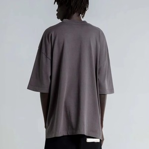 เสื้อยืดเปล่าแบบกำหนดเอง ผ้าคอตตอนหนานุ่ม ทรงโอเวอร์ไซส์ สไตล์สตรีทแวร์ รับผลิตแบบ OEM ODM ขายส่งจากโรงงาน - Product Image 3