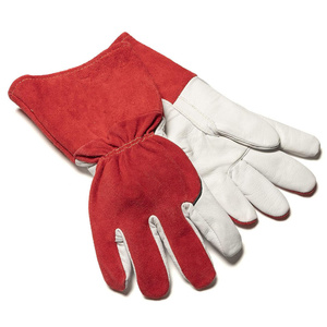 Gants de soudage TIG robustes en cuir de chèvre et de vache, résistants à l'abrasion, à la chaleur et aux flammes, pour la lutte contre les incendies - Product Image 2