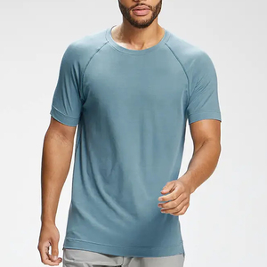 T-shirts pour hommes à manches courtes, coupe régulière, en coton 100% tricoté, respirants et à séchage rapide, personnalisables en couleur, de qualité supérieure - Product Image 5