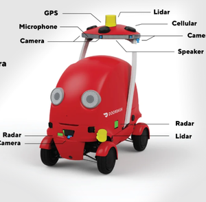 BUENA OFERTA PARA UN NUEVO Robot de Reparto Rojo con Pantalla Hello World y Luces Circulares - Product Image 2