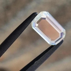 5.72 CTS White Moissanite Portrait Cut Emerald Shape|10*16 MM Loose <b>Stone</b> Gemstone for Custom Jewellery - Product Image 1