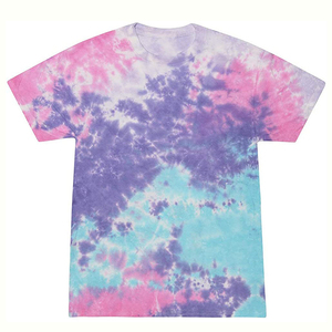 T-shirt tie-dye en coton premium pour homme, style streetwear oversize, chemise sur mesure à longueur allongée, fabricant de marque privée - Product Image 1