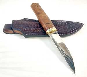 Couteau Yakut |   Couteaux Yakutian |   Acier au carbone |   Fait à la main |   Manche en bois |   Prêt à être expédié - Product Image 6