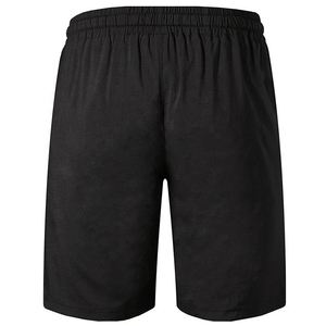 Pantalones Cortos Deportivos Negros para Hombre, de Secado Rápido, con Cordón Ajustable, Cintura Media, Tejido de Poliéster, Corte Casual con Detalles Naranjas - Product Image 3
