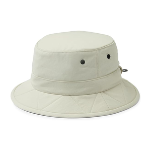 Chapeau Bob Beige Clair en Toile de Coton Unisexe Décontracté Printemps-Été Couleur Unie Logo Brodé sur le Devant Adulte 56-58CM - Product Image 2