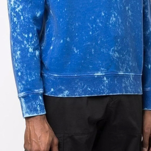 Sweat-shirt à capuche tie-dye pour homme, coupe classique, manches raglan, 100 % coton French Terry, décontracté, pour l'automne, avec poches - Product Image 6