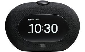 Enceinte Bluetooth noire avec écran, radio FM, réveil, veilleuse, contrôle par application et boutons - Product Image 4