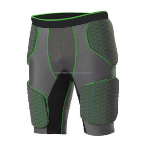 Shorts de football pour hommes de qualité supérieure, respirants, avec protection rembourrée, tissu en maille, taille élastique, vêtements de sport - Product Image 5