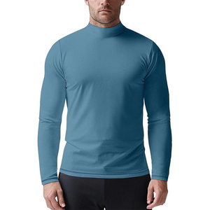 Chemise de compression à manches longues pour homme en tissu respirant, personnalisable, séchage rapide, vêtements de sport pour la course à pied et les activités de gym - Product Image 1