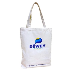 Custom Printed Logo Double Pocket <b>Canvas</b> Cotton New Style Stylish Promotional <b>Tote</b> <b>Bag</b> for Gift Giving - Product Image 4