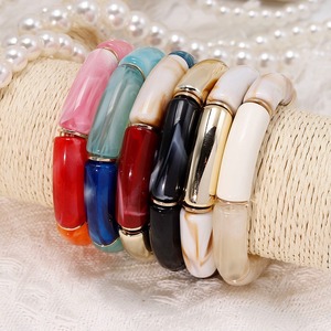 Bracelet en résine fait main pour femmes, bijoux tendance, accessoires de mode, vente en gros - Product Image 5
