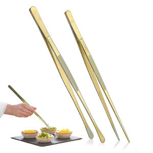 Pinces et pincettes culinaires en acier inoxydable, outils professionnels pour la cuisson au barbecue et le service, outils de chef pour la cuisine - Product Image 4