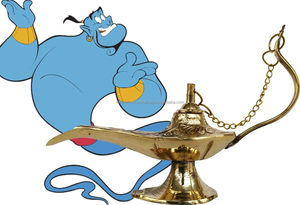 Lámpara de Mesa Chirag de Aladino de Latón Antiguo Hecha a Mano, Decoración para el Hogar, Artículo Decorativo para Regalo - Product Image 4