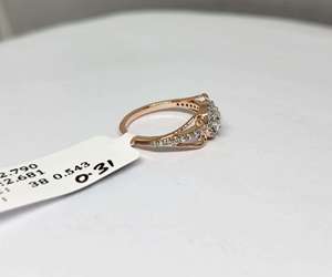 Bague de fiançailles solitaire en diamant naturel taille brillant certifié IGI, 0,86 + 0,50 carats, la plus vendue, en or jaune 14 carats plaqué rhodium - Product Image 3