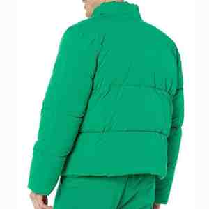 Chaqueta de Lona Acolchada Personalizada de Alta Calidad para Hombre, con Cuello Alto, Estilo Urbano, Transpirable, Disponible en Todos los Colores y Tallas - Product Image 4