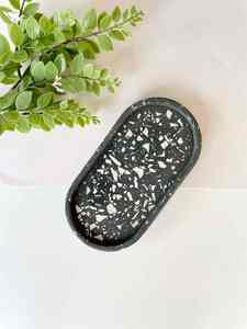 Bandeja redonda de lujo para servir frutas, bandeja baja de resina, bandeja de almacenamiento de resina - Product Image 5