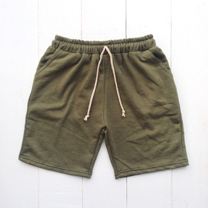 Pantalones Cortos de Algodón Verde Sólido para Hombre, Calidad Premium 2026, con Cordón en la Cintura, Casuales, Tejidos, Transpirables, ODM OEM - Product Image 6
