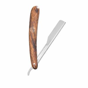 Rasoirs droits de barbier à manche en bois - Product Image 2