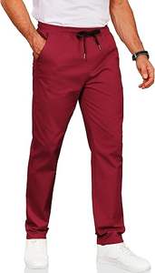 กางเกงขายาวทรงตรงเอวสูงสำหรับผู้ชาย ดีไซน์แบบคาร์โก้ เหมาะสำหรับกิจกรรมกลางแจ้ง ตัดเย็บอย่างประณีตด้วยผ้าแคนวาส แห้งเร็ว ระบายอากาศได้ดี - Product Image 4