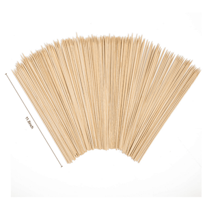 ชุดไม้เสียบอาหารทำจากไม้ไผ่ธรรมชาติ 100% เป็นมิตรต่อสิ่งแวดล้อม 12 แพ็ค 100 ชิ้น สำหรับบาร์บีคิว อุปกรณ์ที่สมบูรณ์แบบ - Product Image 3