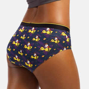 กางเกงในผู้หญิงแฟชั่นใหม่ ผลิตจากโรงงานโดยตรง ขายส่ง OEM รับผลิตตามแบบ 100% ผ้าฝ้าย ไร้ตะเข็บ ระบายอากาศได้ดี เอวกลาง ลายพิมพ์ ฮิปสเตอร์ - Product Image 2