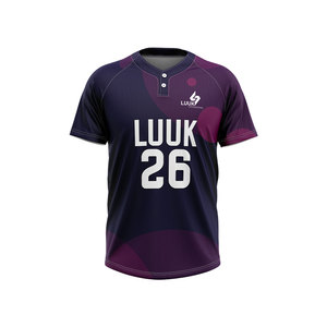 Camiseta de Béisbol Personalizable 100% Poliéster Ecológica, Absorbente de Humedad, Antibacteriana, de Manga Corta, Transpirable y de Secado Rápido - Product Image 4