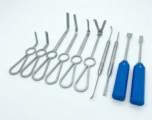 Ensemble de 10 instruments de chirurgie orthognathique réutilisables certifiés CE, kit chirurgical dentaire et maxillo-facial - Product Image 5