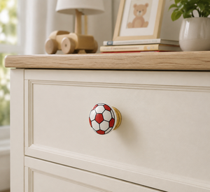 AK Brass Football Ceramic Metal Cabinet Knob Multi Color Finish Best Price Drawer Shelf Furniture Handle Decorative <b>Hardware</b> - Product Image 1