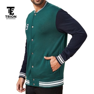 Chaqueta Varsity de Manga Larga con Cuello Alto para Hombre, Invierno, Lana y Lona, para Adultos, Venta al Por Mayor, Precio Bajo, Fabricantes, Mejor Calidad - Product Image 4