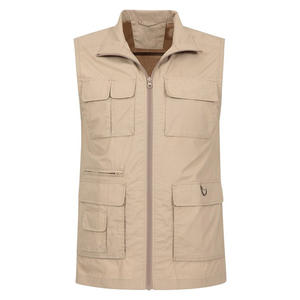 Chaleco de Senderismo Ligero para Hombre con Logotipo Personalizado, Múltiples Bolsillos, Secado Rápido, Protección UV, Chaleco Utilitario para Trekking al Aire Libre, Venta al Por Mayor OEM - Product Image 1