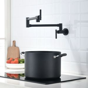 Grifo de Cocina Comercial de Latón y Cobre para Montaje en Pared, Grifo Llenador de Ollas Plegable para Cafetera - Grifo de Cocina Comercial - Product Image 6