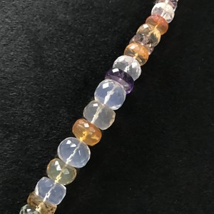 100% Natural IGI Certified AA Grade Rondelle Multi Disco Faceted <b>Beads</b> 8mm-11.5mm <b>Stone</b> <b>Beads</b> Multi Color Multi Fire Vivaaz Gems - Product Image 2