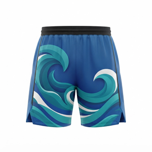 Shorts de basketball personnalisés pour hommes, séchage rapide, respirants, entièrement en mesh, option de conception OEM, coupe unie, imprimés pour adultes - Product Image 2