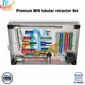 Kit chirurgical tubulaire radiolucent pour chirurgie de la colonne vertébrale à intervention minimale invasive (MIS) OMI-SPI-21 en acier inoxydable - Product Image 4