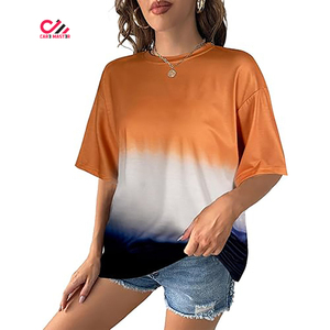 Camisetas Personalizadas para Mujer, de Manga Corta, Cuello Redondo, Holgadas, con Hombros Caídos, Ecológicas - Product Image 4