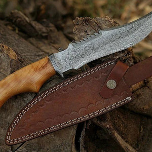Couteau Bowie pour la randonnée, le camping, la chasse, couteau utilitaire avec manche durable, construction en acier inoxydable et étui - Product Image 4