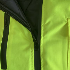 Chaqueta de Seguridad Reflectante de Alta Visibilidad con Cierre, Tela de Poliéster, para Trabajo en Exteriores en Invierno, con Luz LED Delantera Personalizable - Product Image 6