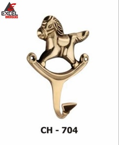 Porte-manteau et porte-chapeau en laiton, design standard, installation sur porte, prix de gros - Product Image 2