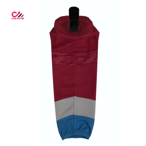 CARE <b>MASTER</b> Men's Breathable Mesh Soccer Socks Color Blocked Red Gray Blue Adult Regular Fit All Seasons Sports Apparel - Product Image 2