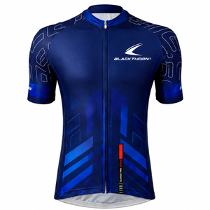 Maillot de Ciclismo Personalizado de Manga Corta para Hombre - Elástico en Cuatro Direcciones, Transpirable, Cortavientos, de Secado Rápido, Opciones de Equipo OEM/ODM - Product Image 1