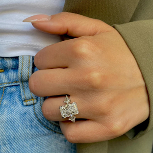 Unique 5.50 Carat Elongated Radiant Cut Lab Grown Three Stone <b>Diamond</b> Engagement <b>Ring</b> - Product Image 5