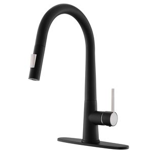 Rubinetto da Cucina Nero Estraibile Monocomando dal Design Moderno - Product Image 2