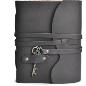 Vintage Full Grain Buffalo Leather A6 Notebook 220 Unlined Pages Saddle <b>Stitched</b> <b>Gift</b> Travel Journal Handmade Writing Diary - Product Image 1