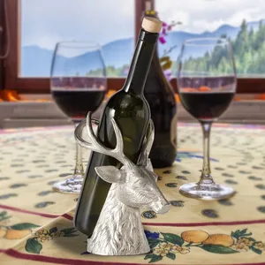 Export Handmade Metal Wine Bottle Stand Farmhouse Design Waterproof 5L Capacity Premium Bottle Holder for Dining <b>Table</b> - Product Image 5