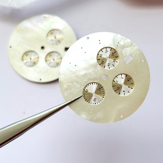 Custom Made Watch Dials Round Shaped Watch Dials Mother of Pearl Dials for Watch Making