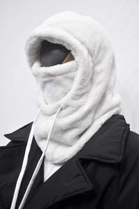 Gorro de punto con capucha y cuello para esquí, pasamontañas de invierno al por mayor para mujer, gorro con orejeras y cubre rostro ajustable - Product Image 4