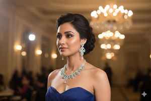 Ensemble de colliers pour femmes en laiton de qualité supérieure, artisanat indien traditionnel, pour les mariages et les occasions festives. - Product Image 4