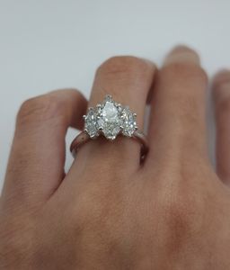 2.30 CT Lab Grown Marquise Cut <b>Diamond</b> <b>Ring</b> in 18K Gold | IGI Certified Luxury Engagement <b>Ring</b> | Elegant Bridal Jewelry - Product Image 3